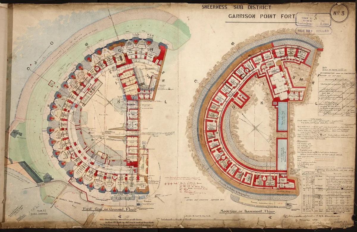 WO78-5116 (9) Sheerness,Garrison Point Fort